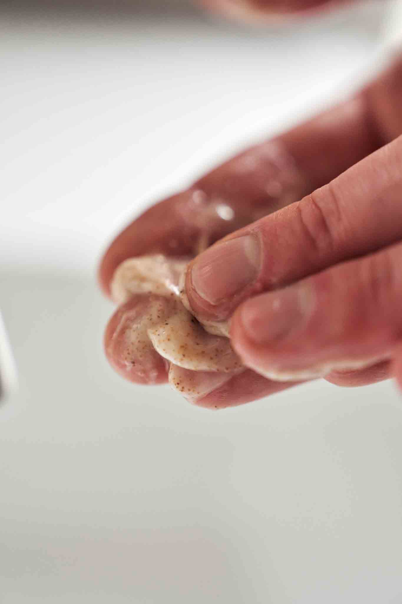 Mens face scrub with active ingredients