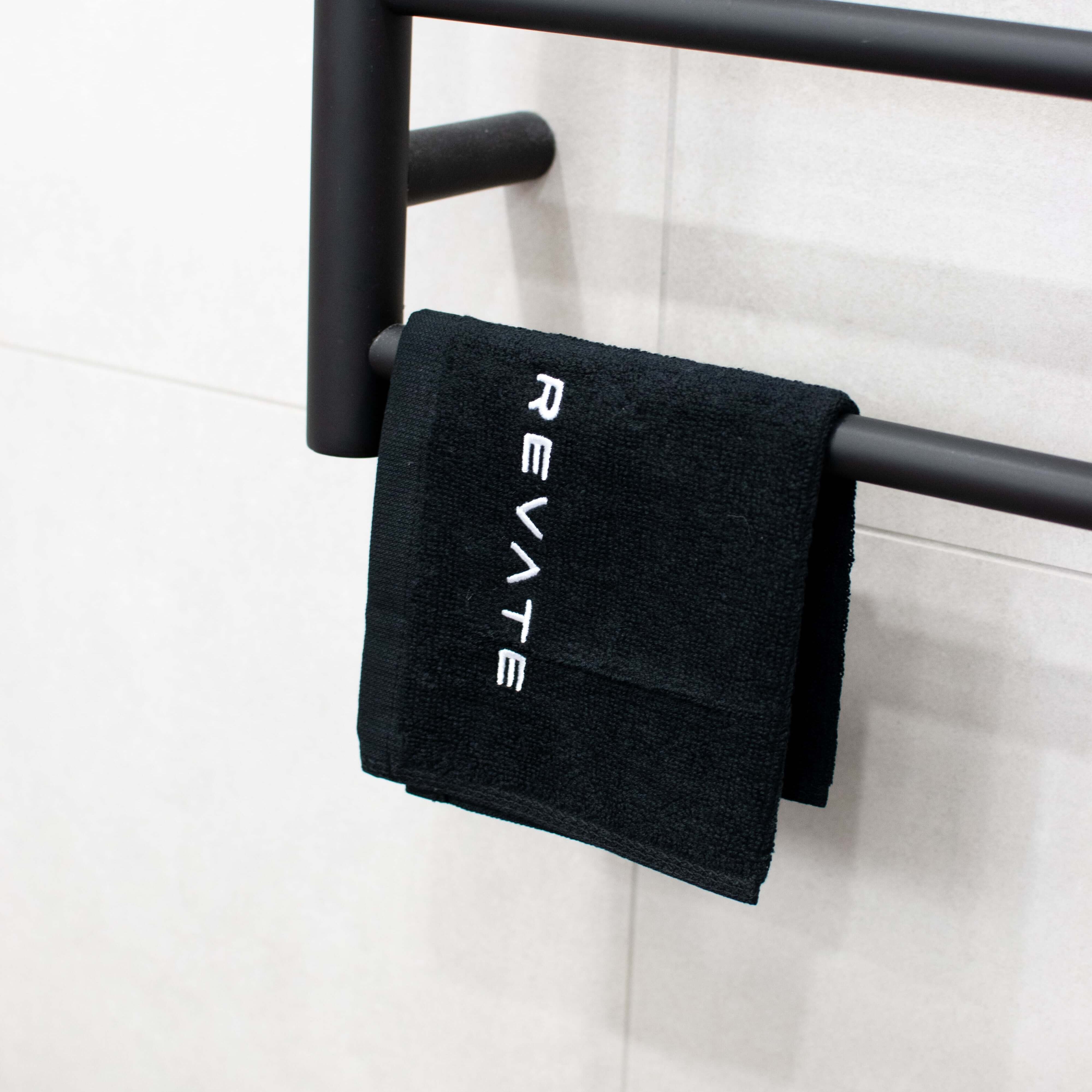 Revate Skin Black Cotton Face Towel