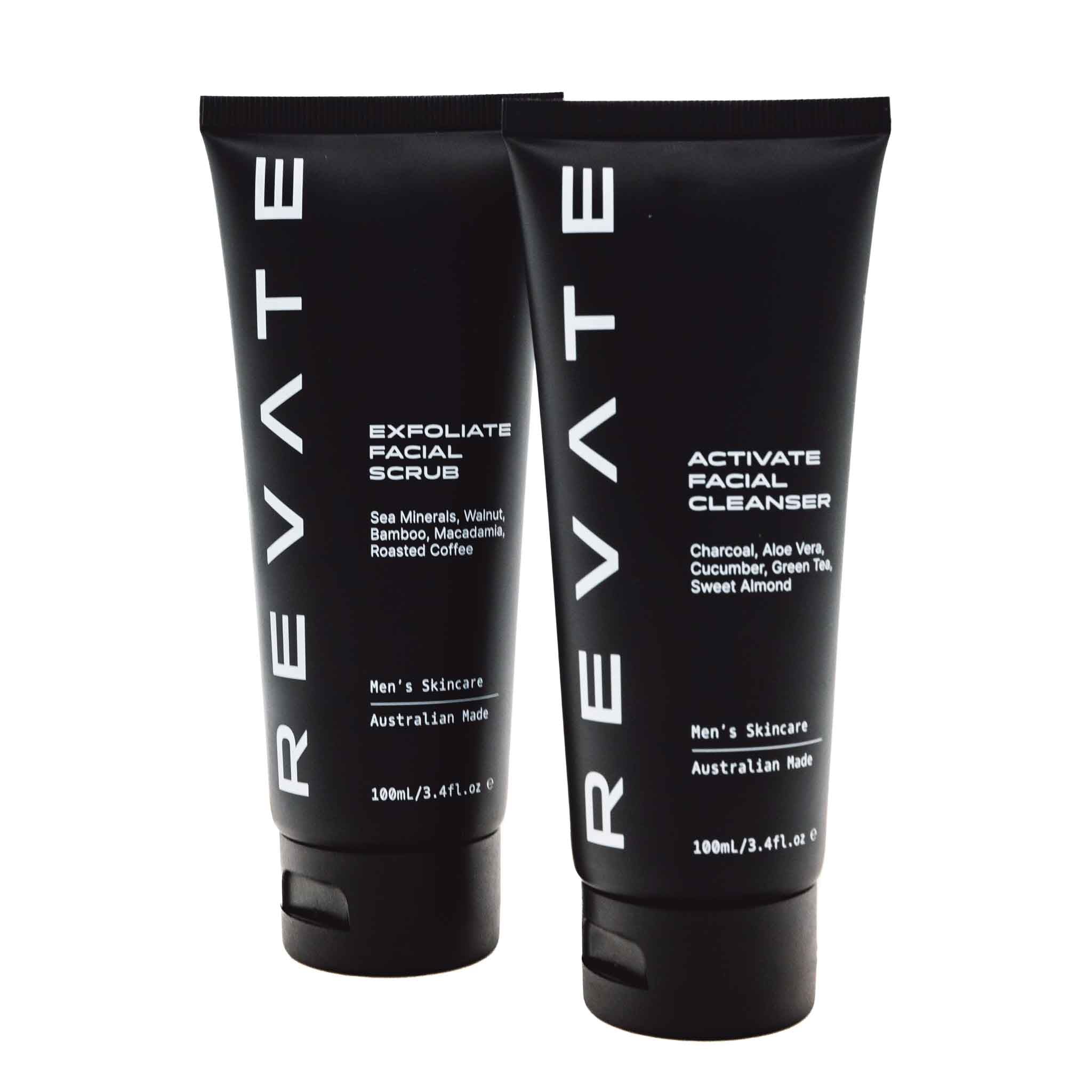 Revate Skin Clean Slate Collection With Cleanser and Scrub